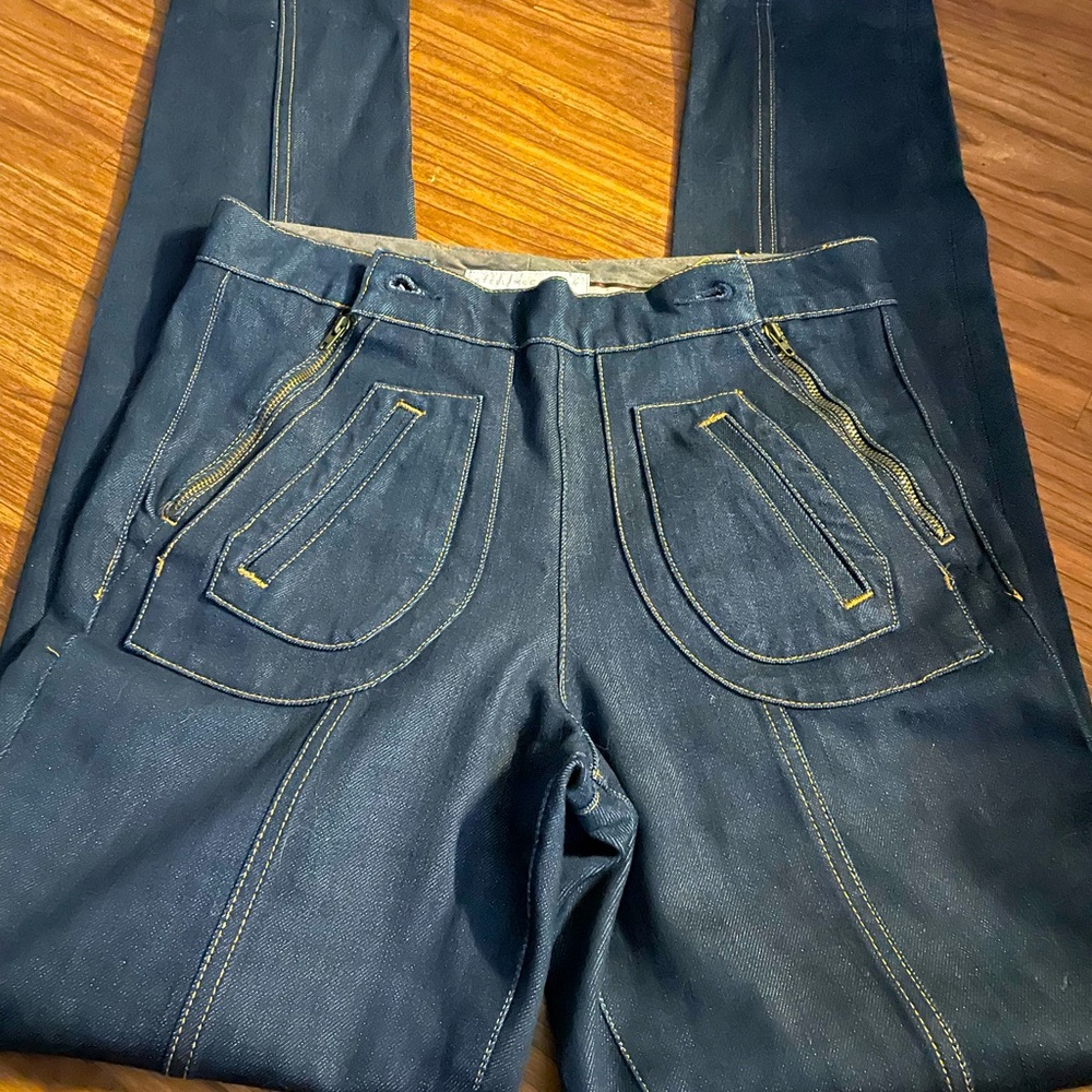 Stella McCartney straight leg jeans with double zippers